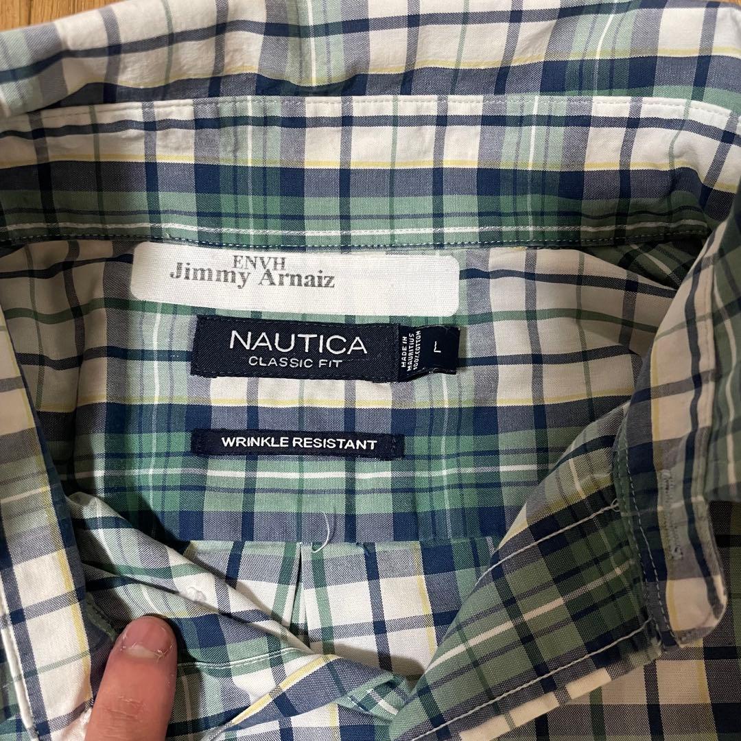 NAUTICA ノーティカ 半袖ネルシャツ チェックシャツ オーバーサイズ 古着 — image 2