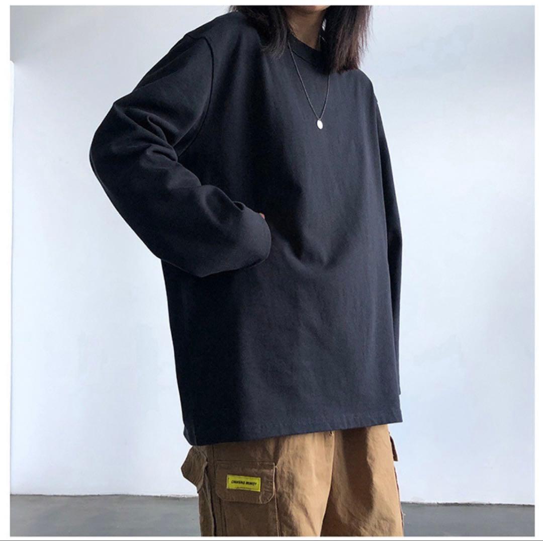 【お値下げ】【新品】長袖 Tシャツ ブラック ロンT オーバーサイズ M — image 5