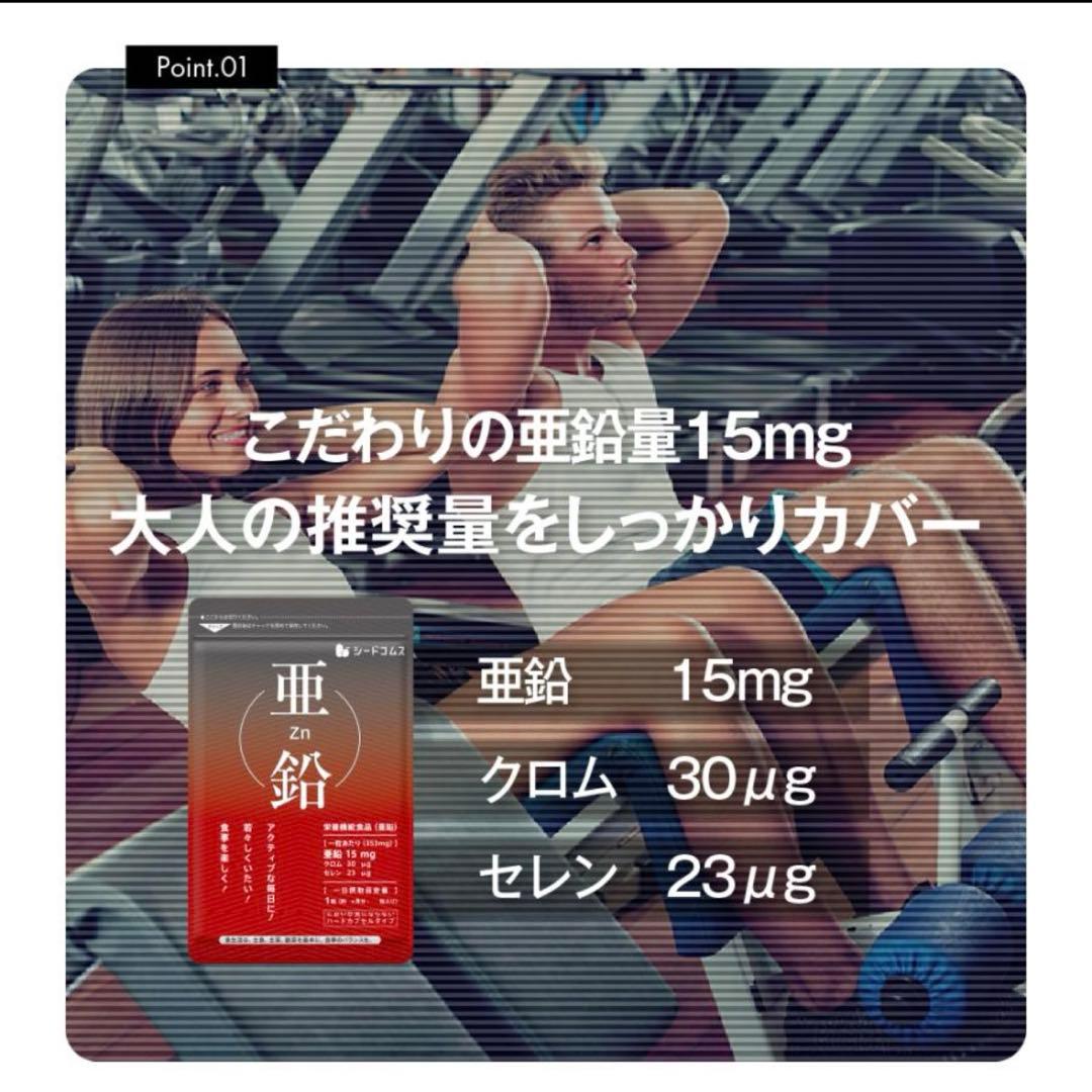 シードコムス　亜鉛　約１年分 (約３ヶ月分を４袋) — image 5