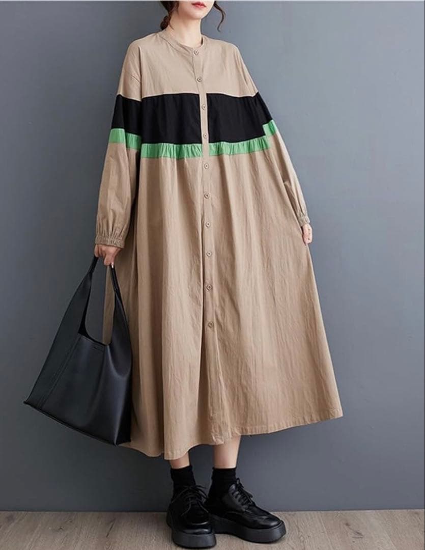 美品長袖ロングワンピース — image 2