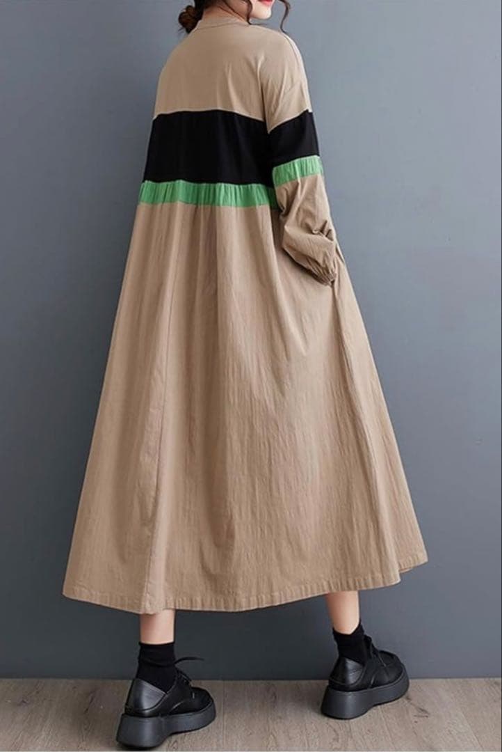 美品長袖ロングワンピース — image 3