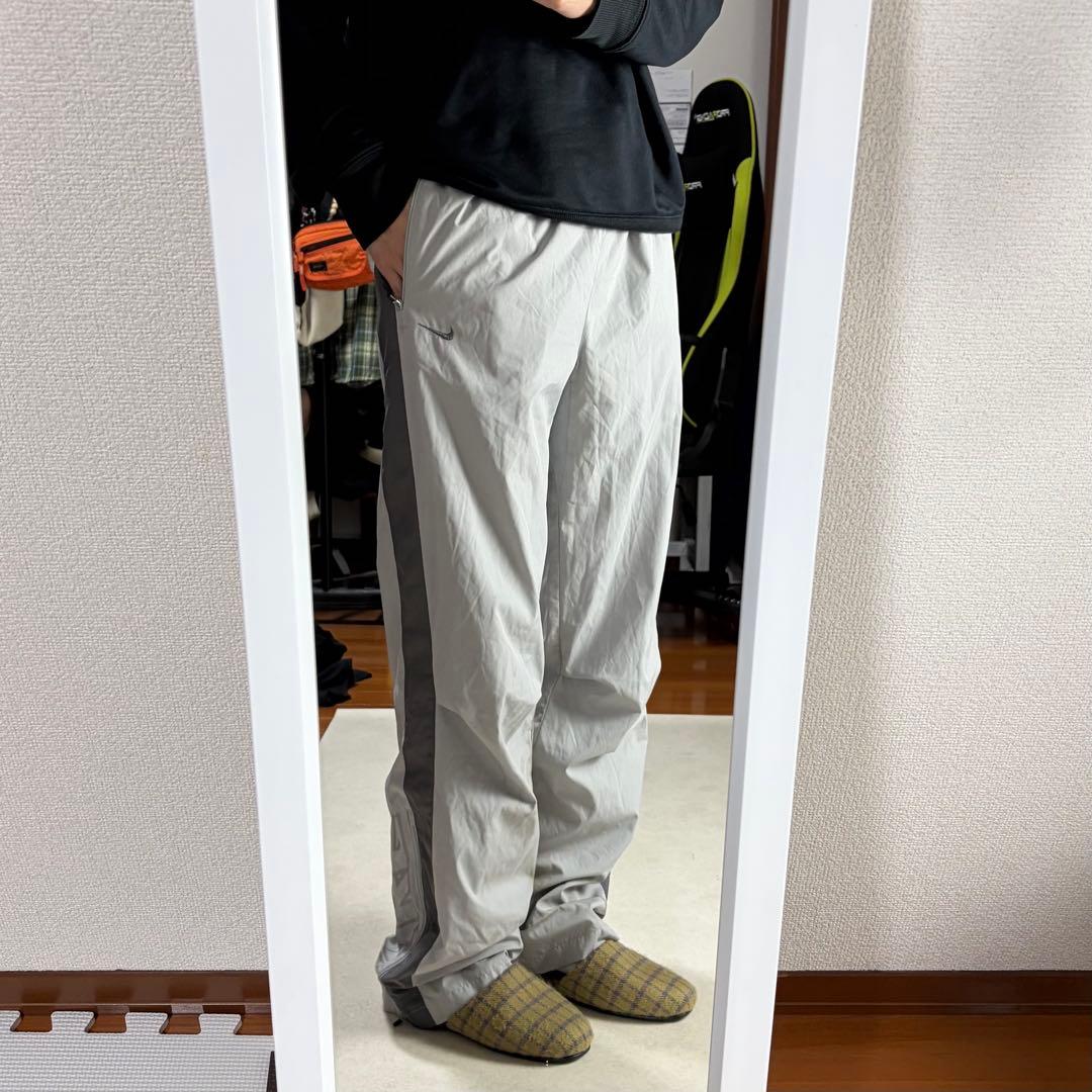 【着画あり】00s NIKE ナイロンパンツ ワイド ストレー Lサイズ — image 2