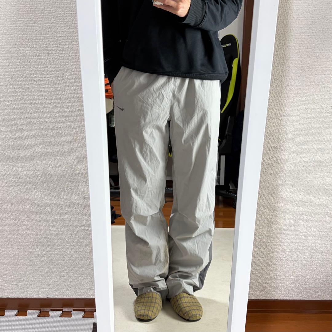【着画あり】00s NIKE ナイロンパンツ ワイド ストレー Lサイズ — image 3
