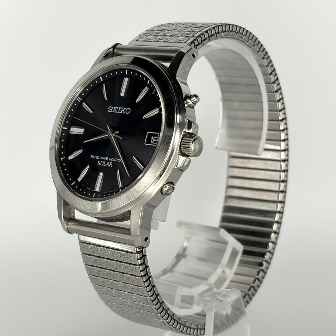SEIKO 腕時計 メンズ 電波ソーラー 稼働品 7B52-0AF0 — image 2
