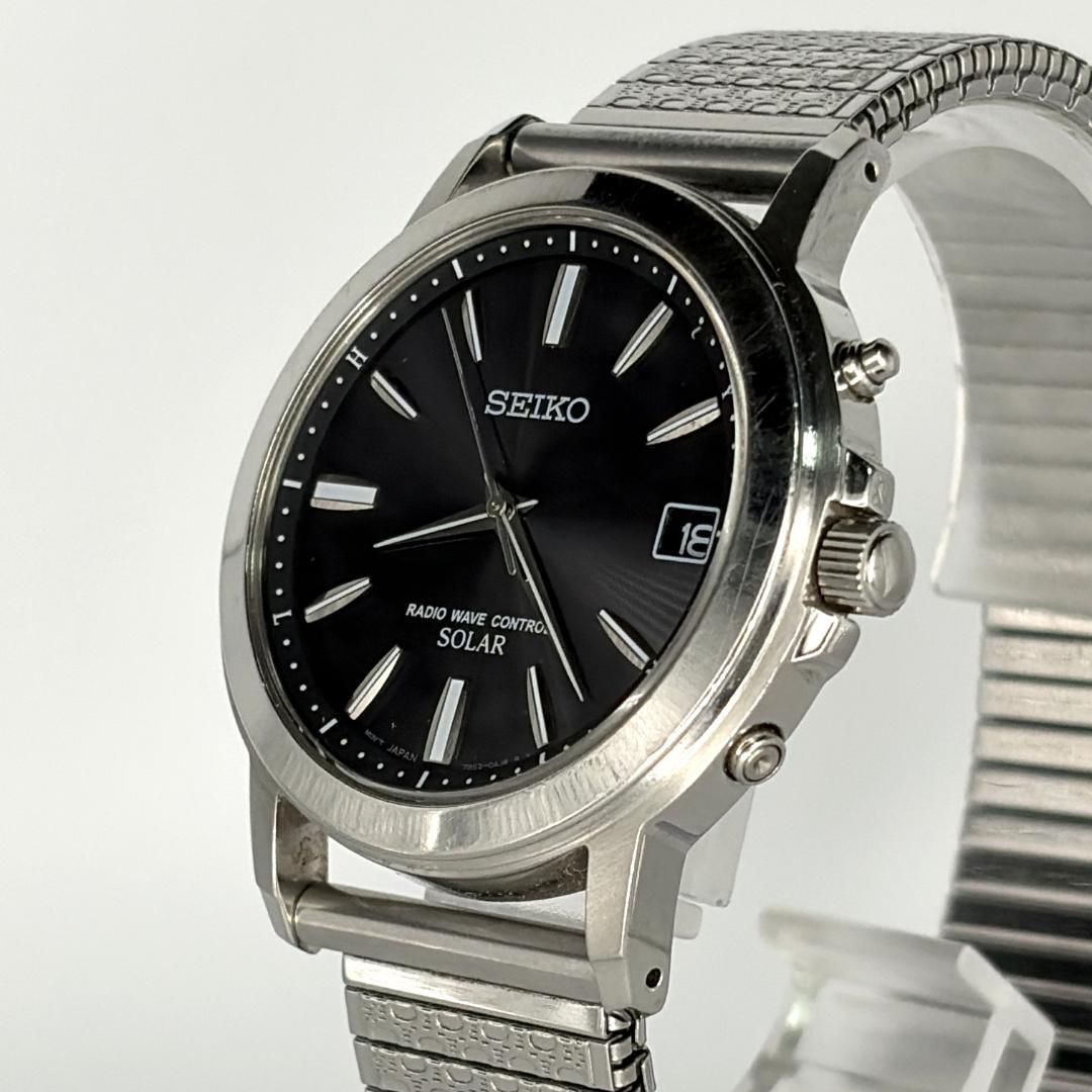 SEIKO 腕時計 メンズ 電波ソーラー 稼働品 7B52-0AF0 — image 3