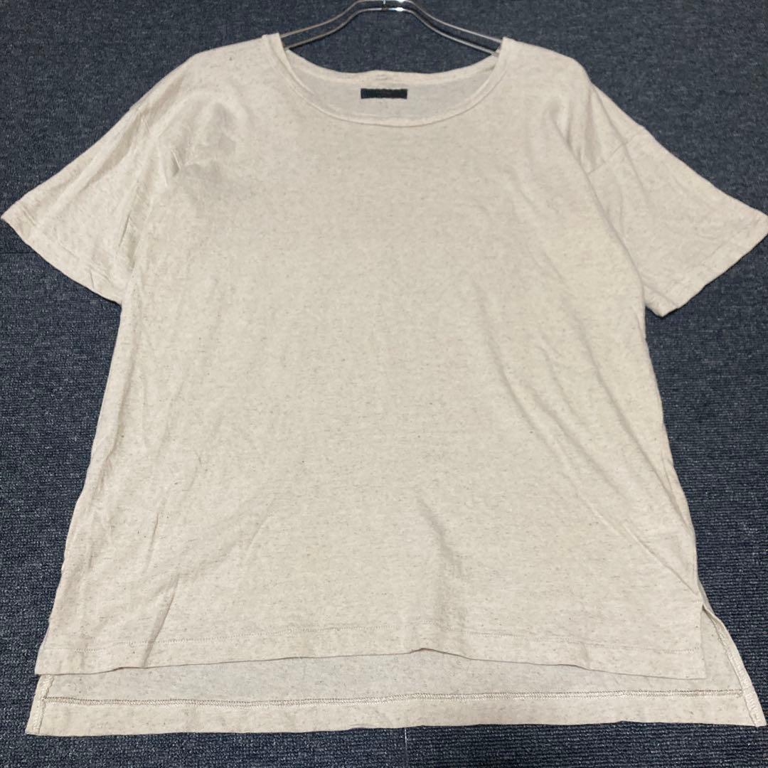 【人気】eofm イオフム リネンブレンドTシャツ ベージュ M 日本製 — image 3