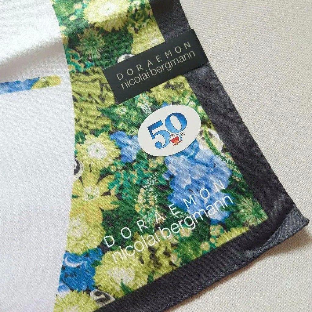 【未使用品】ドラえもん 50周年 nicolai bergmann ハンカチ 花 — image 4