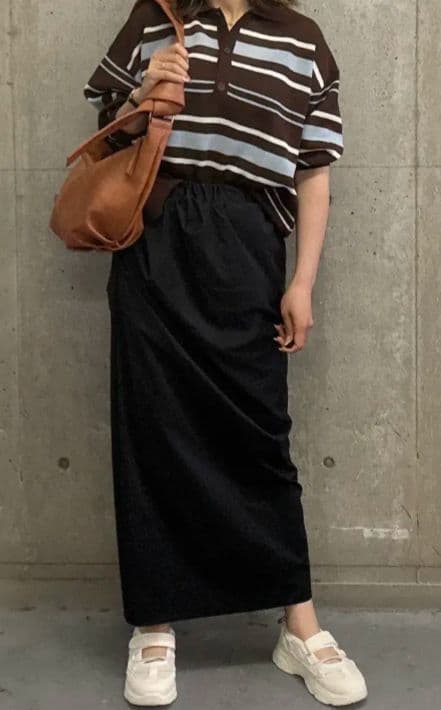 ドレープタイトスカートフリーサイズグリーンパークス — image 5
