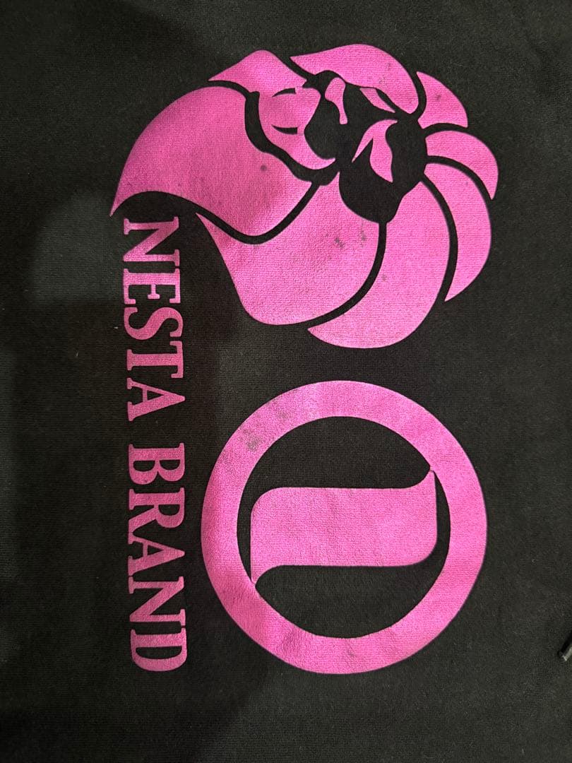 NESTA BRAND パーカー L 黒 パープル ビッグロゴ — image 3