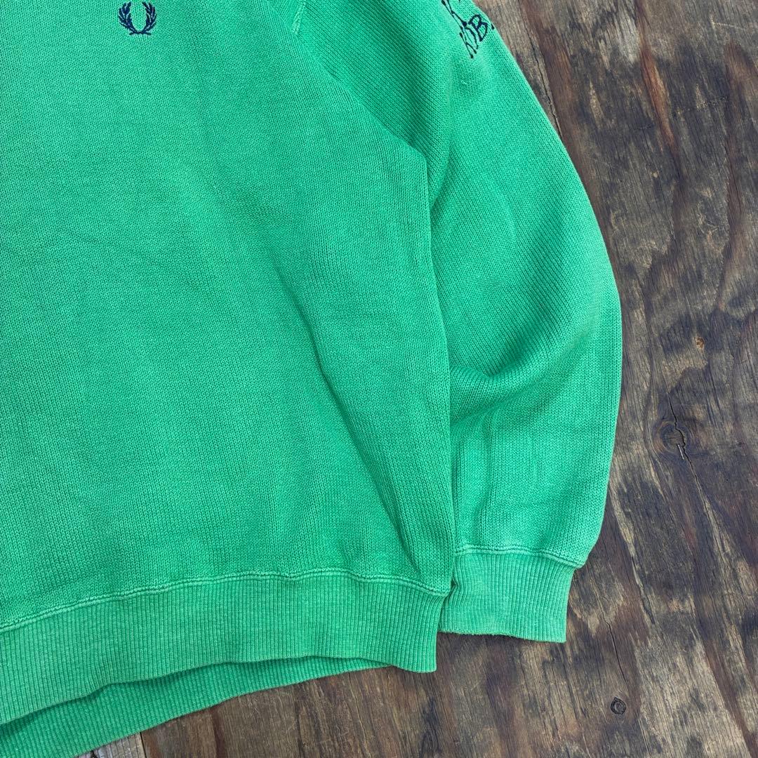 80s Fred Perry コットンニット グリーン 日本製 VINTAGE — image 5