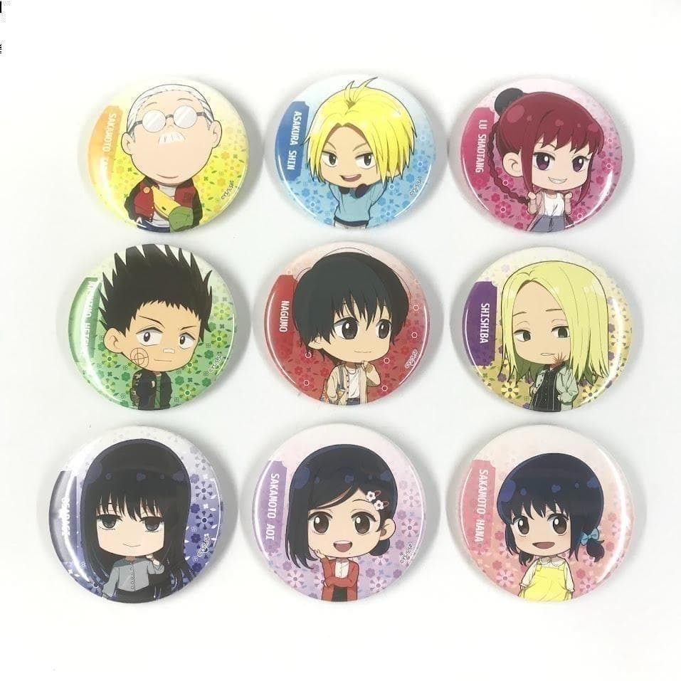 SAKAMOTO DAYS 春私服 ミニキャライラスト 缶バッジ 全9種 コンプ — image 2