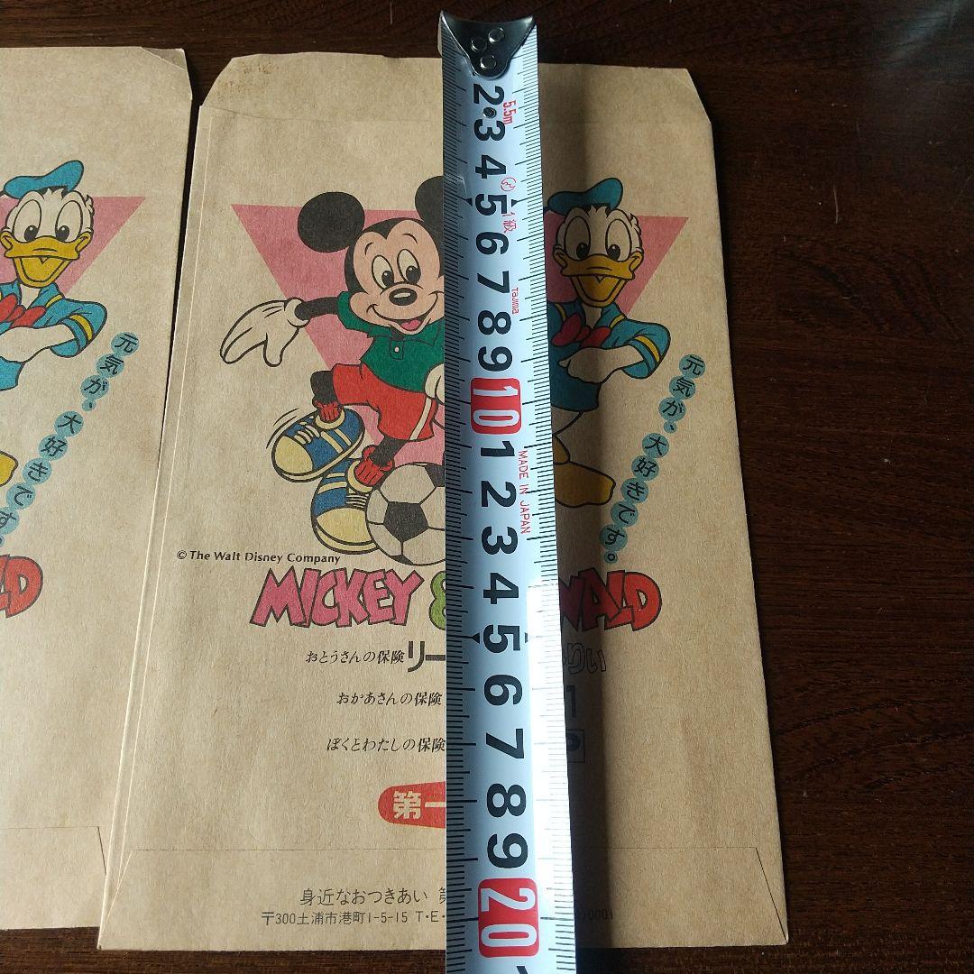 ミッキー＆ドナルド の集金袋２枚セット レトロ、ノベルティグッズ — image 4