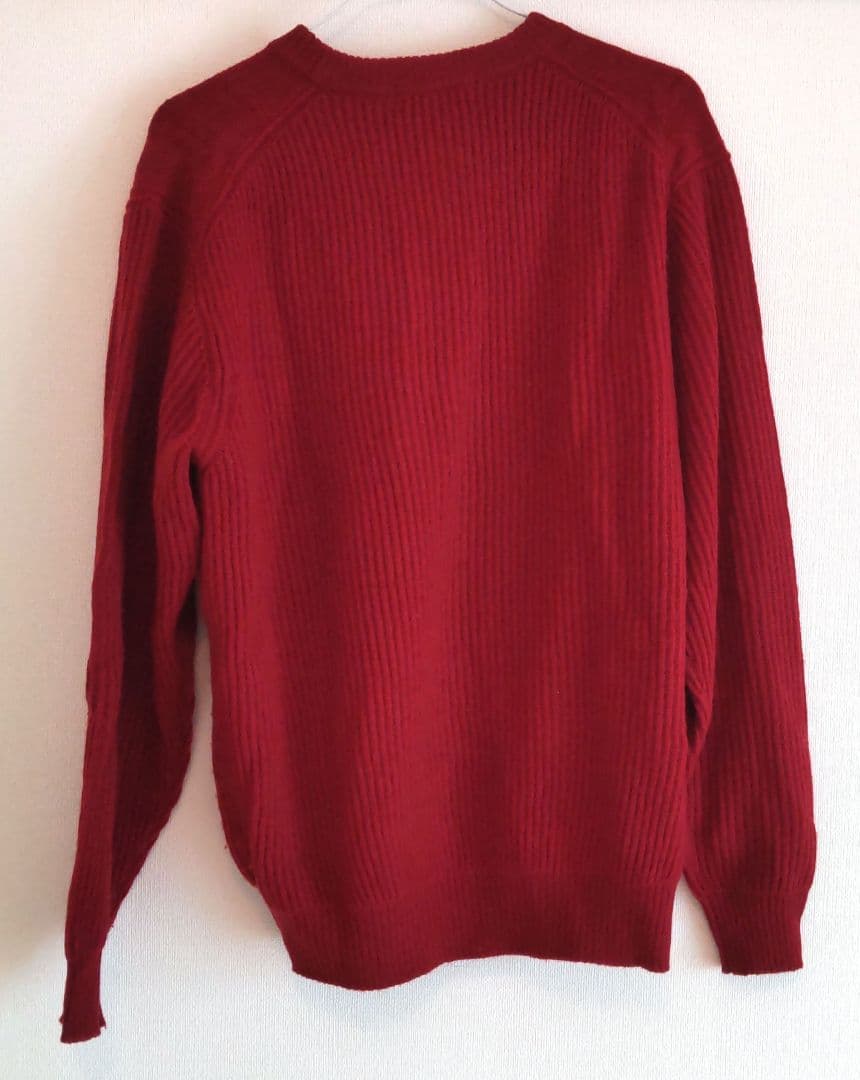Golden Bear ウール100% メンズニット レッド Lサイズ — image 3