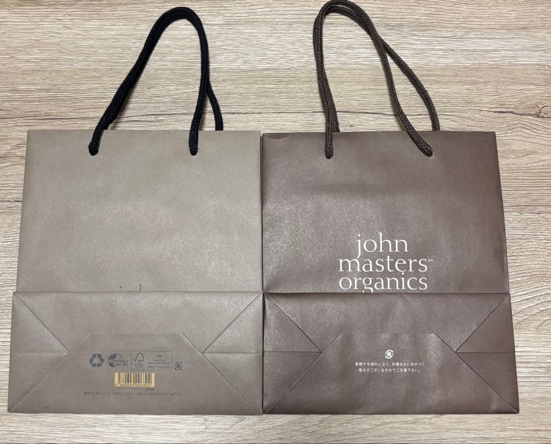 john masters organics ショップ袋 2枚セット — image 2