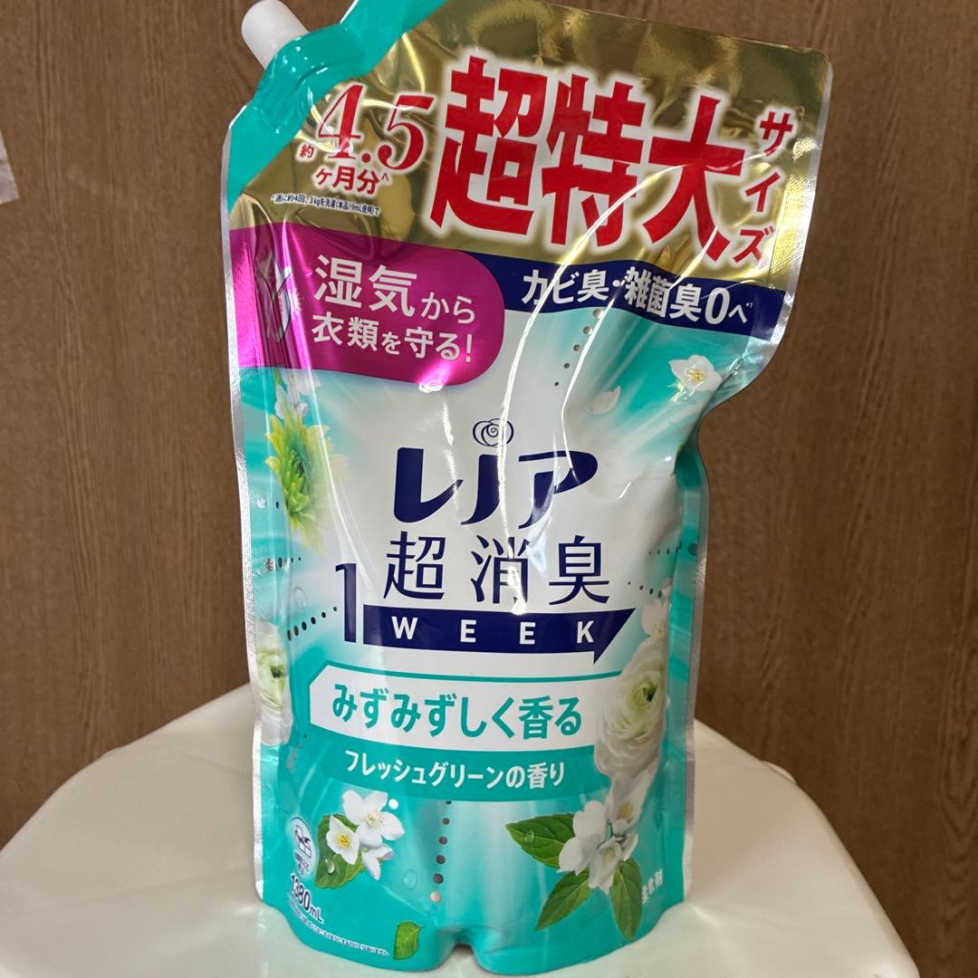 レノア超消臭 1 WEEK フレッシュグリーン の香り　1380ml✖️7袋　新品 — image 2