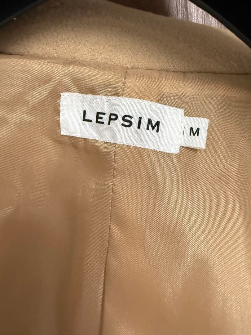 ★美品★LEPSIM キャメルコート Mサイズ 上品シルエット♪ — image 5