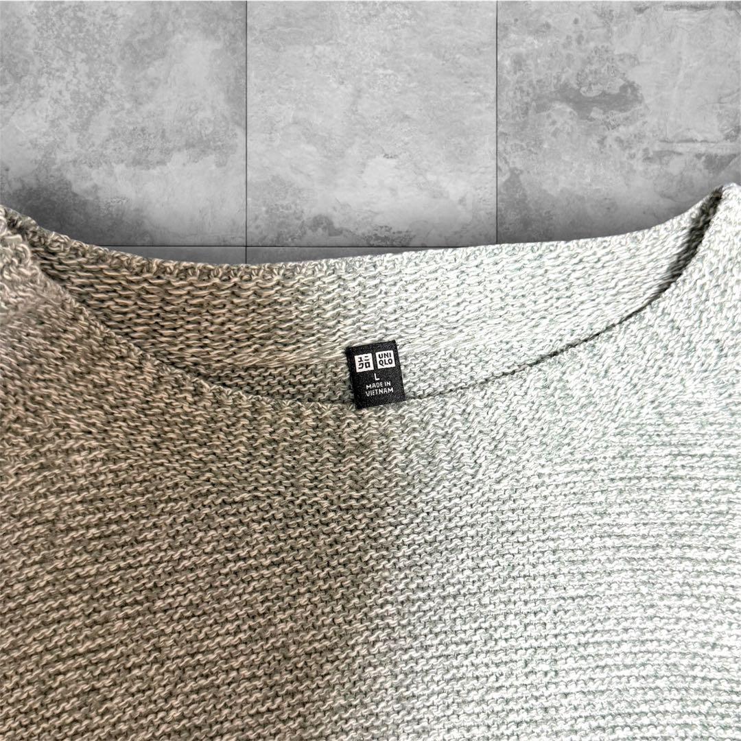 【匿名配送】UNIQLO ユニクロ 3Dクルーネックセーター 長袖 グレー L — image 4