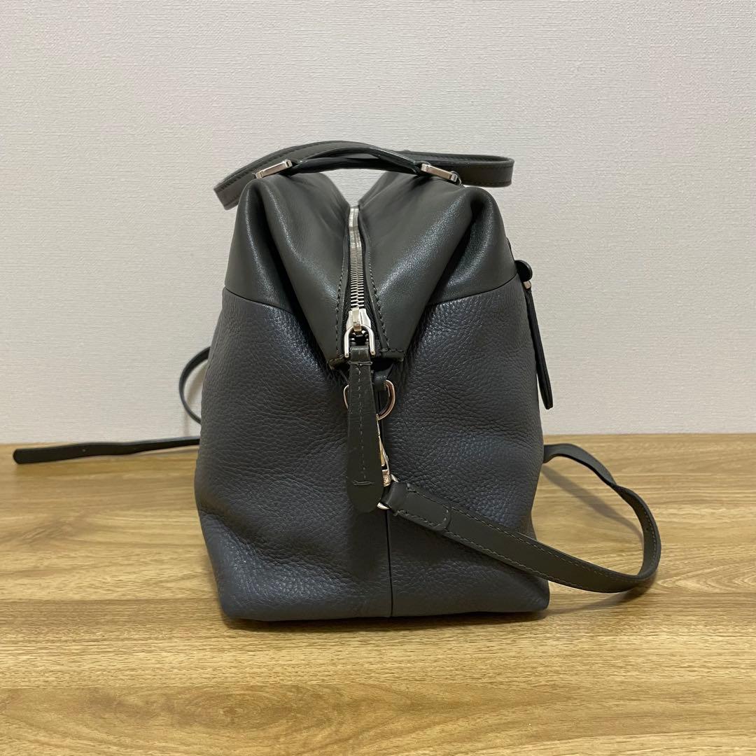 《美品》TOD’S （トッズ）レザー 2wayバッグ ダークグレー — image 4