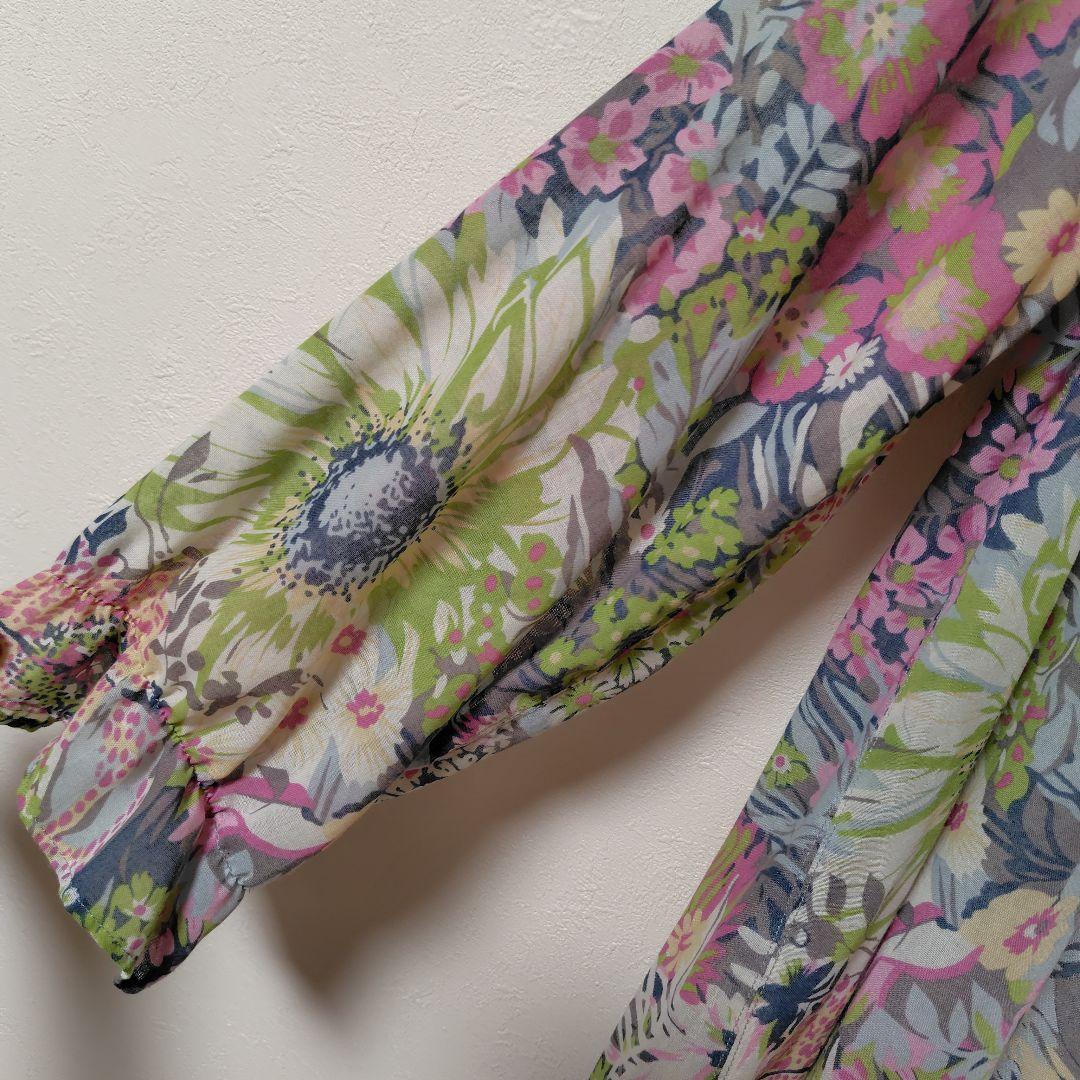 【美品】EMOOL 長袖トップス　Lサイズ 花柄 — image 5