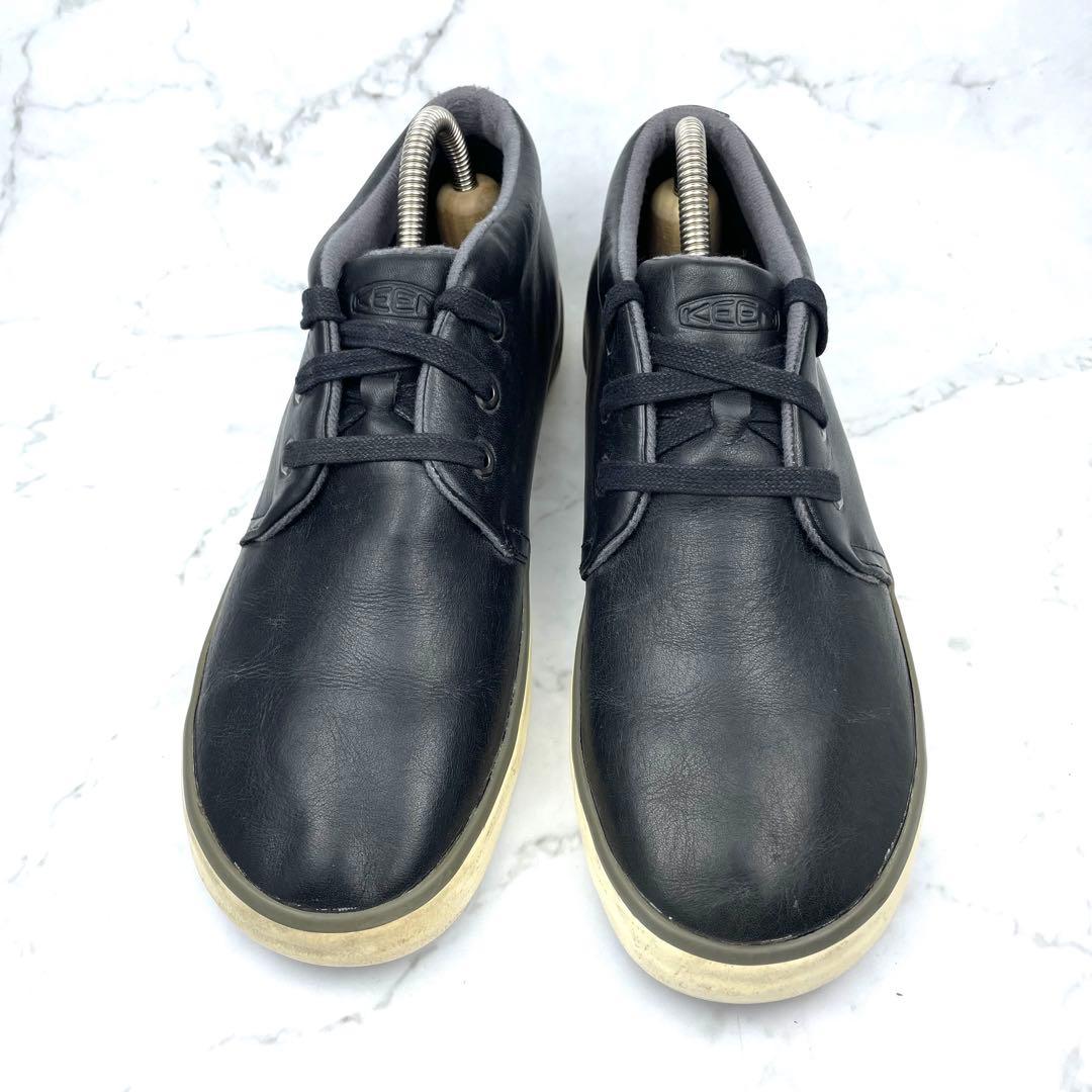 KEEN キーン レザー スニーカー 黒 26 本革 ローカット — image 2