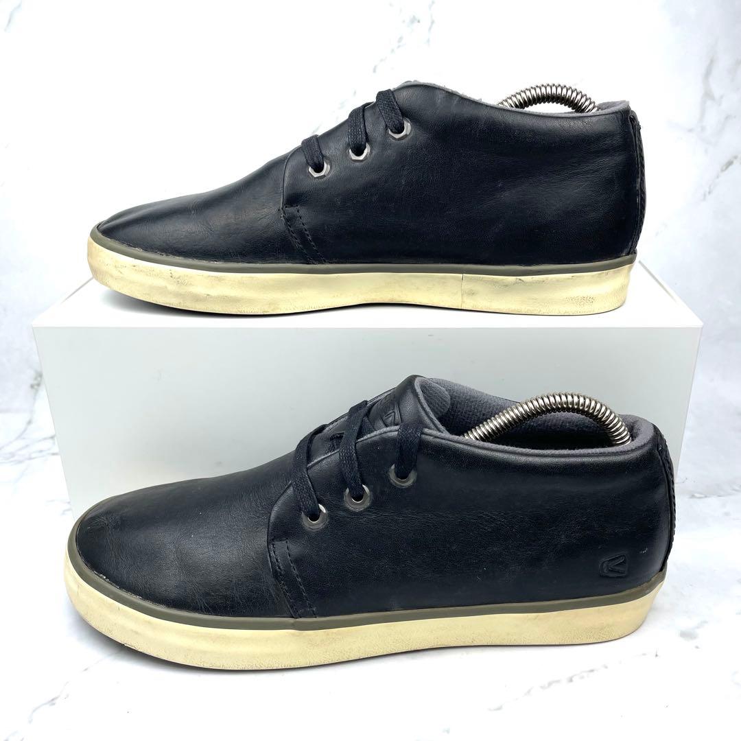 KEEN キーン レザー スニーカー 黒 26 本革 ローカット — image 4