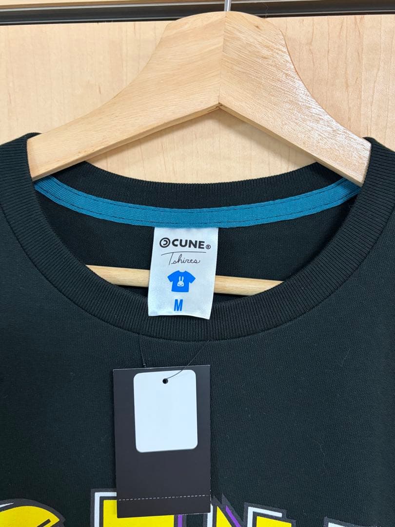未使用タグ付き CUNE PAC-MAN コラボ Tシャツ ブラック Mサイズ — image 2