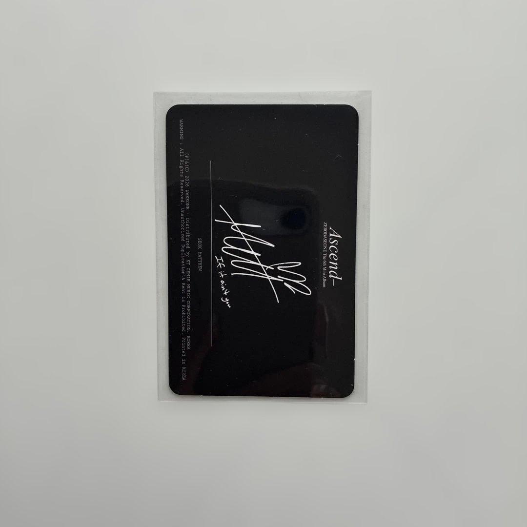ZEROBASEONE ソクマシュー メテュ Ascend 10ver トレカ — image 2