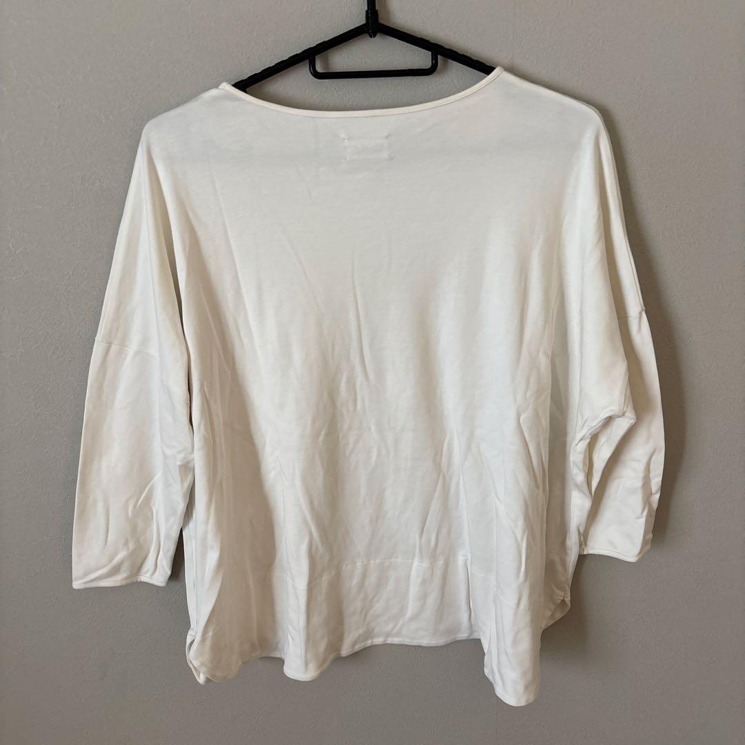 MOCHI モチ　オフホワイト　7分袖　カットソー　Tシャツ — image 3