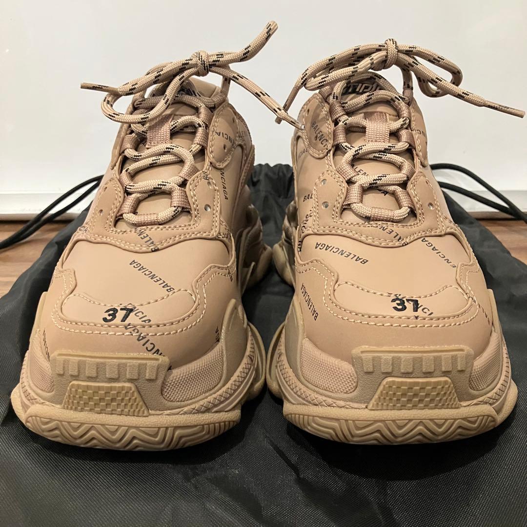 BALENCIAGA バレンシアガ TripleS ベージュ ローカットジューズ — image 2