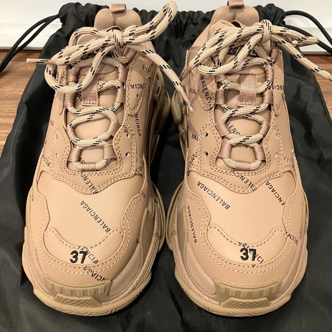 BALENCIAGA バレンシアガ TripleS ベージュ ローカットジューズ — image 3