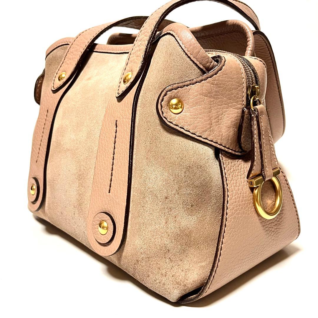 ■Salvatore Ferragamo■スエード×レザー セミショルダーバッグ — image 5