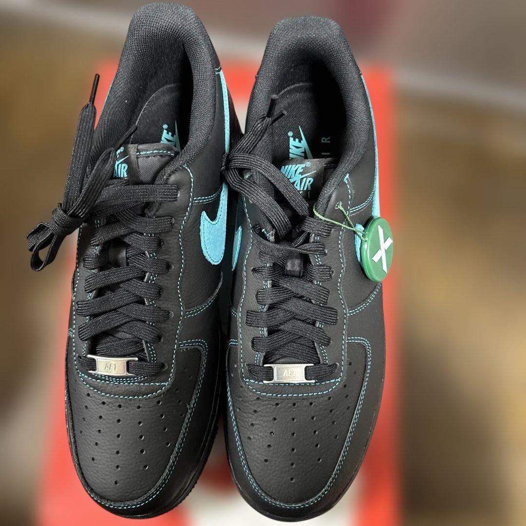 まーろ様☆Nike Air Force 1 Black Tiffany Blue — image 2