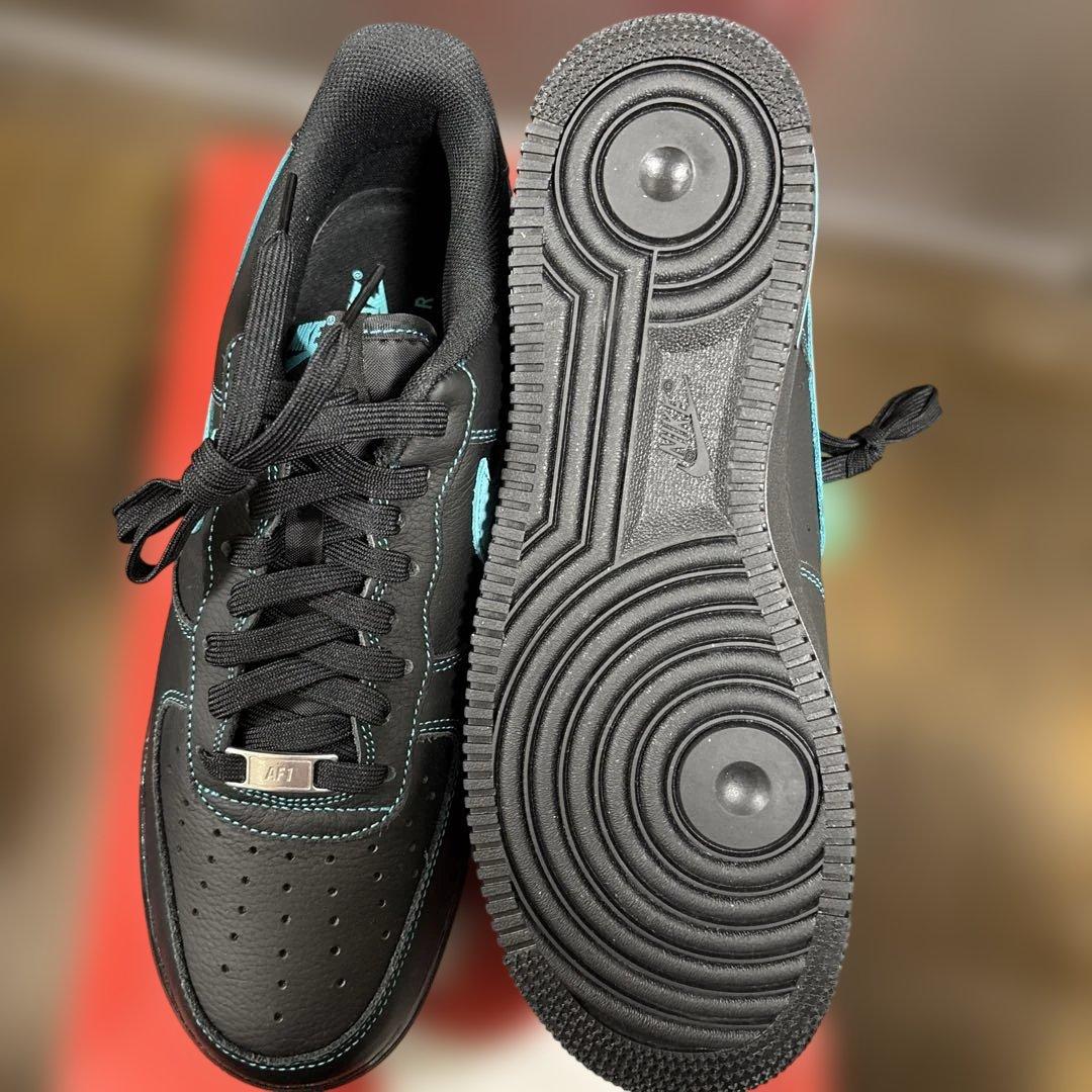 まーろ様☆Nike Air Force 1 Black Tiffany Blue — image 3