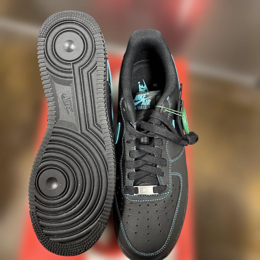 まーろ様☆Nike Air Force 1 Black Tiffany Blue — image 4