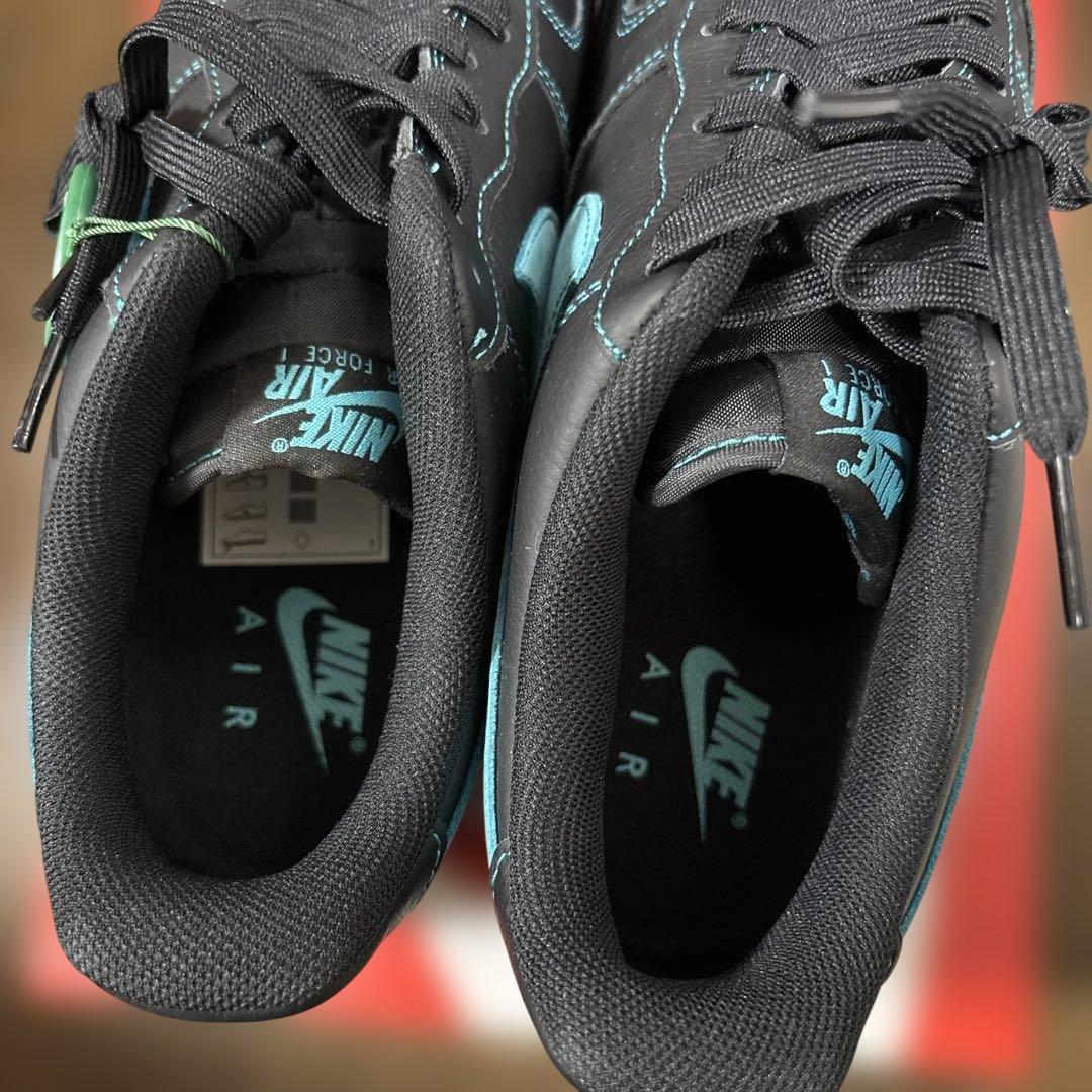 まーろ様☆Nike Air Force 1 Black Tiffany Blue — image 5
