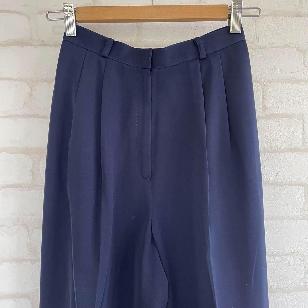 LADY RENOWN レナウン パンツ スラックス 美品 ネイビー — image 3