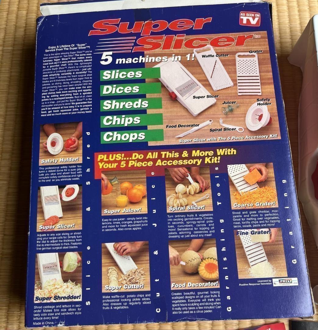 スーパースライサー　5機能　セーフティホルダー　テレビ通販　レア　昭和　レトロ — image 3