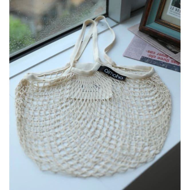 新品♦✨アイモハ✨♦お買い物用に、インテリアにも♡♡♡♦コットン　メッシュバッグ — image 4