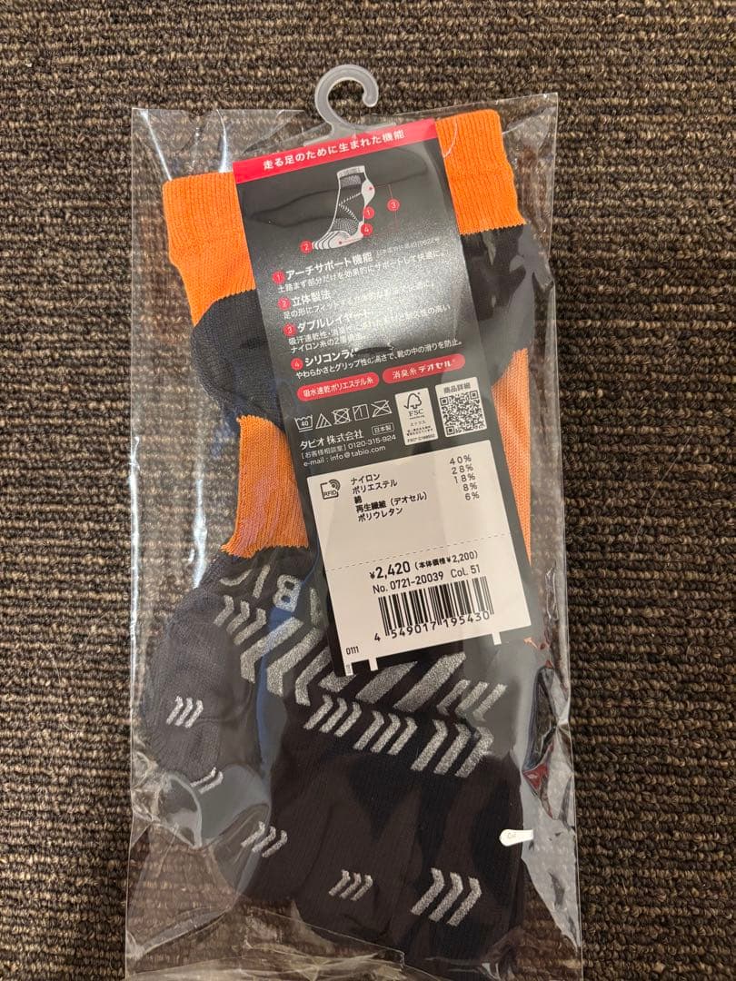 【人気色】新品 TABIO タビオ レーシングラン プロ 五本指ソックス （M） — image 2