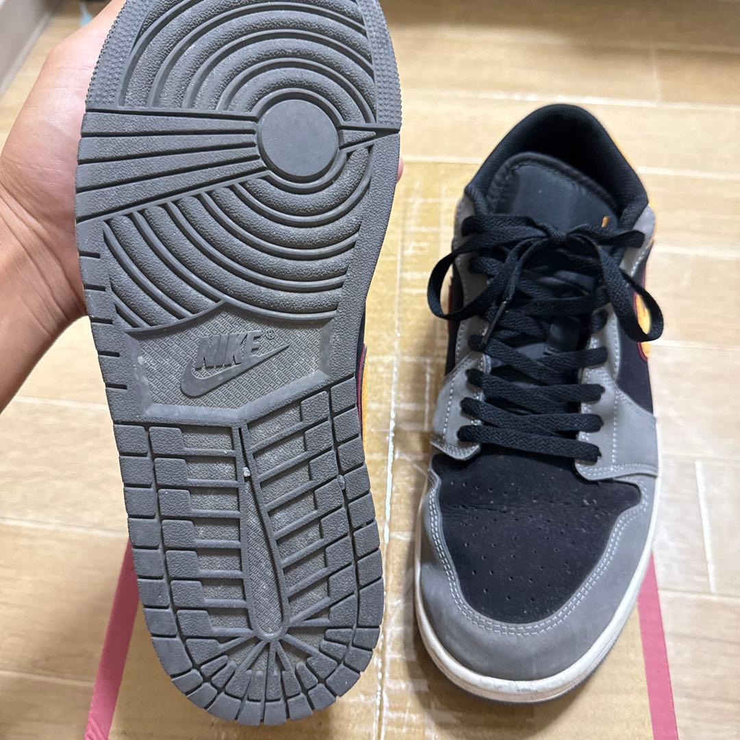 NIKE Air Jordan 1 Low ブラック グレー イエロー — image 4