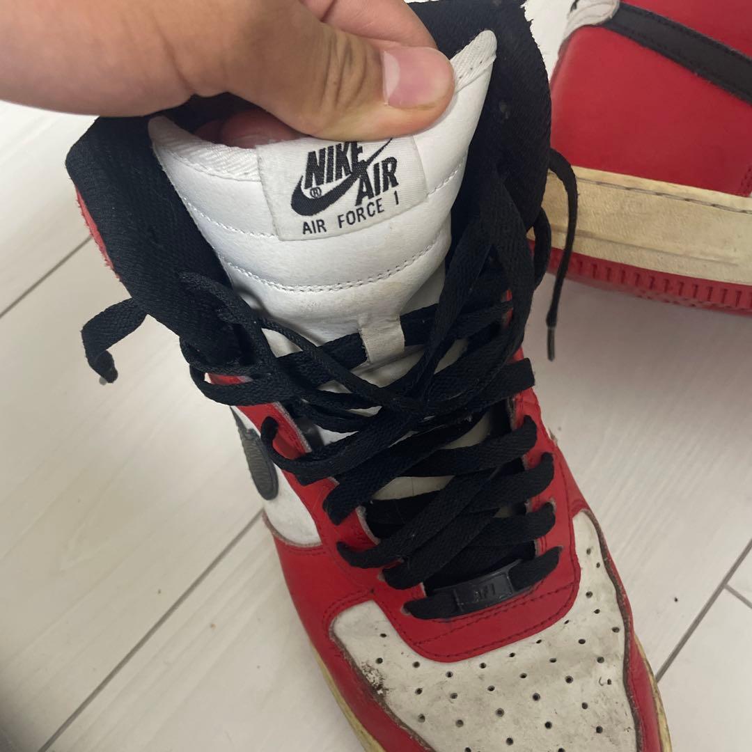 Nike Air Force 1 レッド/ホワイト/ブラック — image 2