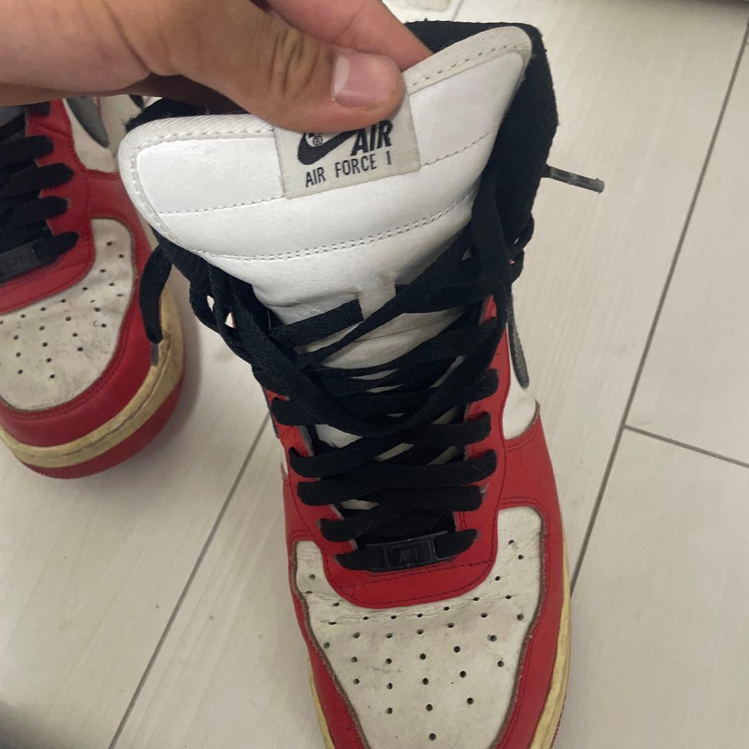 Nike Air Force 1 レッド/ホワイト/ブラック — image 3