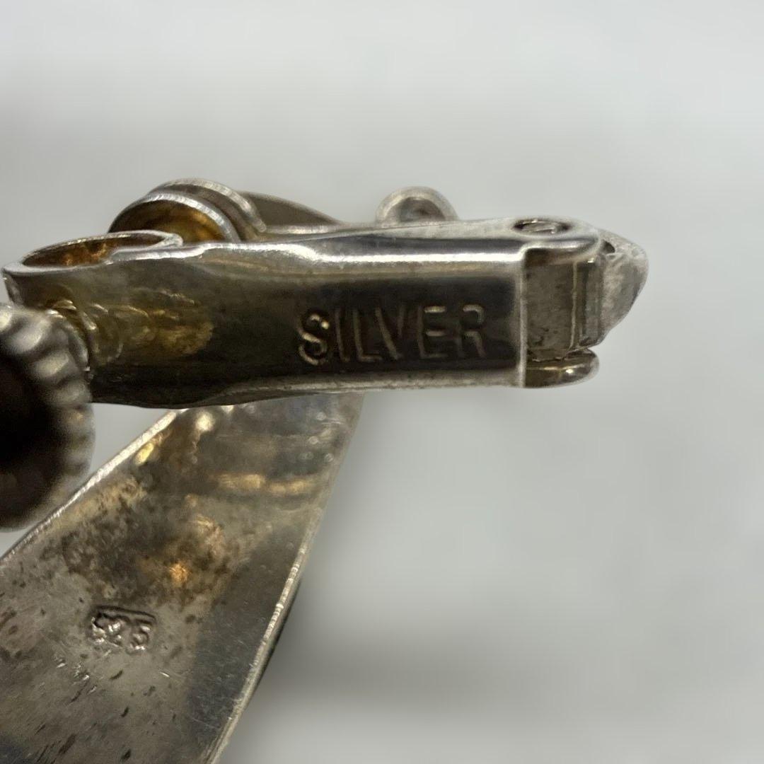 925 シルバー イヤリング マーカサイト ブラックストーン — image 3