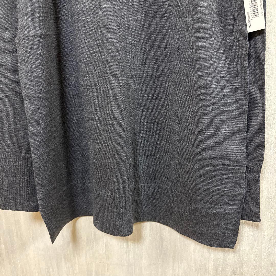 メンズ Mサイズ トップス セーター Ｖネック チャコールグレー — image 4