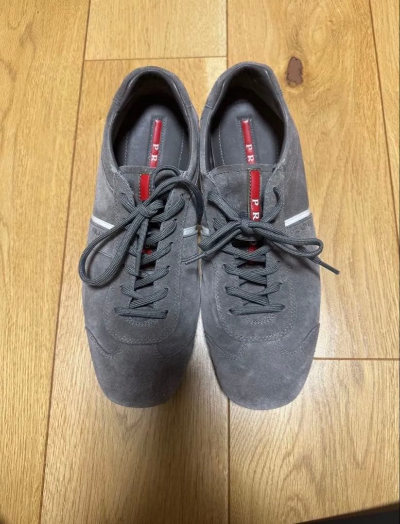 PRADA SPORT スエード スニーカー グレー — image 3
