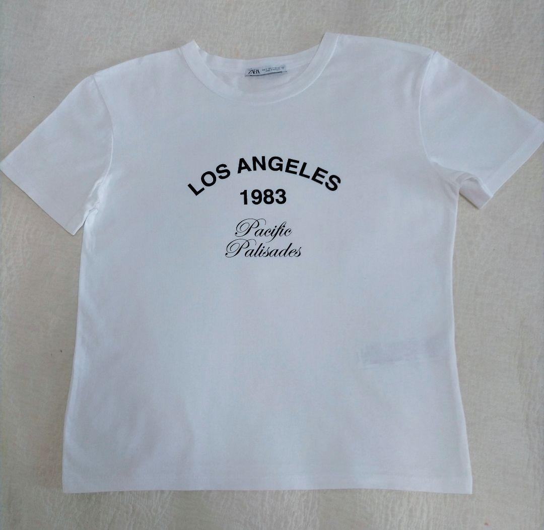 「美品」ZARA テキストTシャツ半袖 — image 2