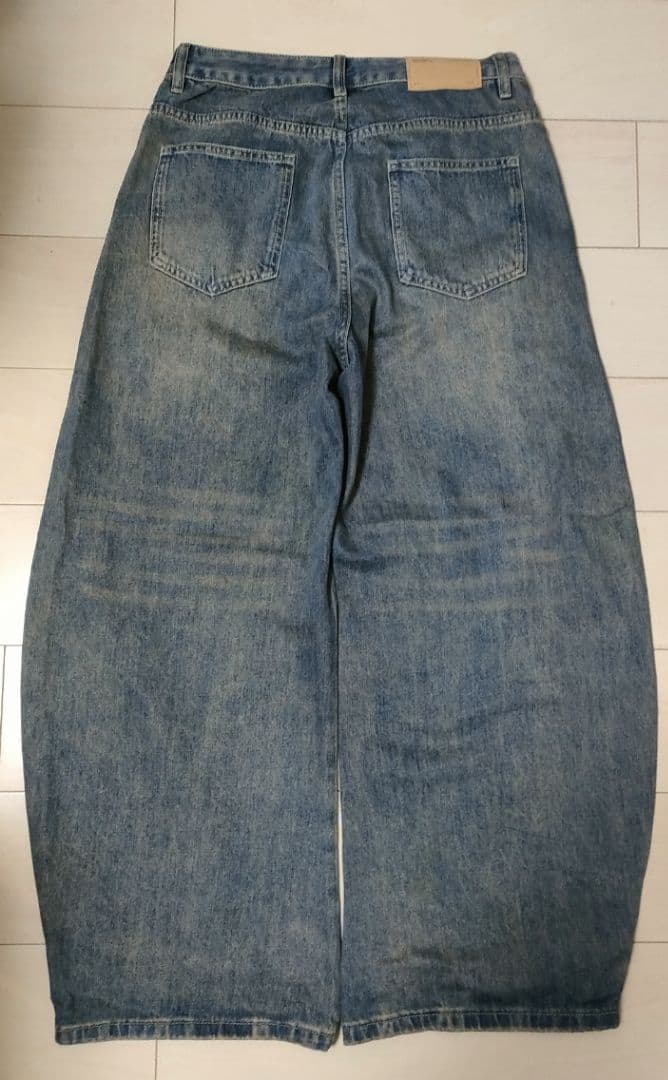 ワイドレッグデニムパンツ ライトブルー — image 3