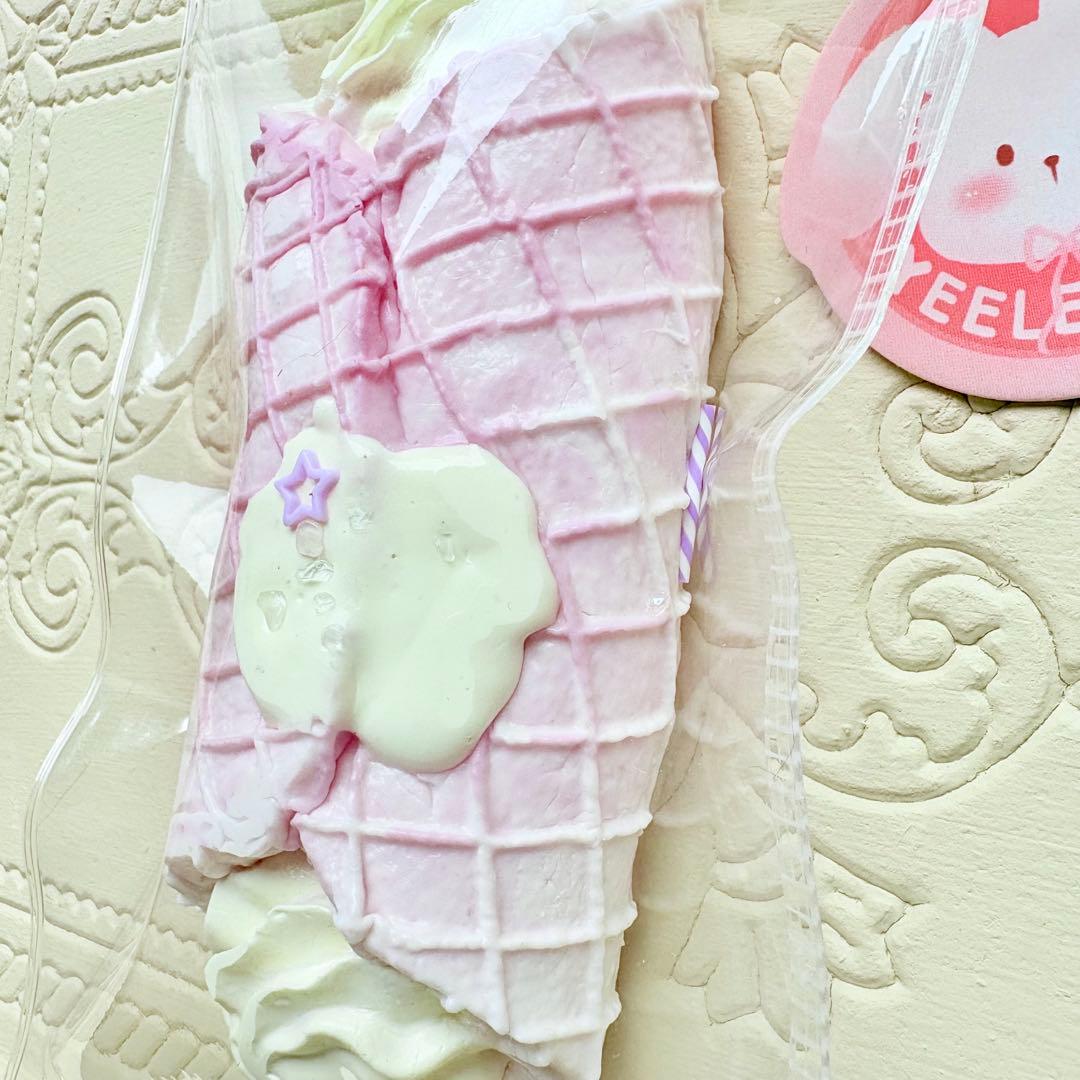 【完売品】YeelenLab スクイーズ　紫ワッフルロールクレープ — image 2
