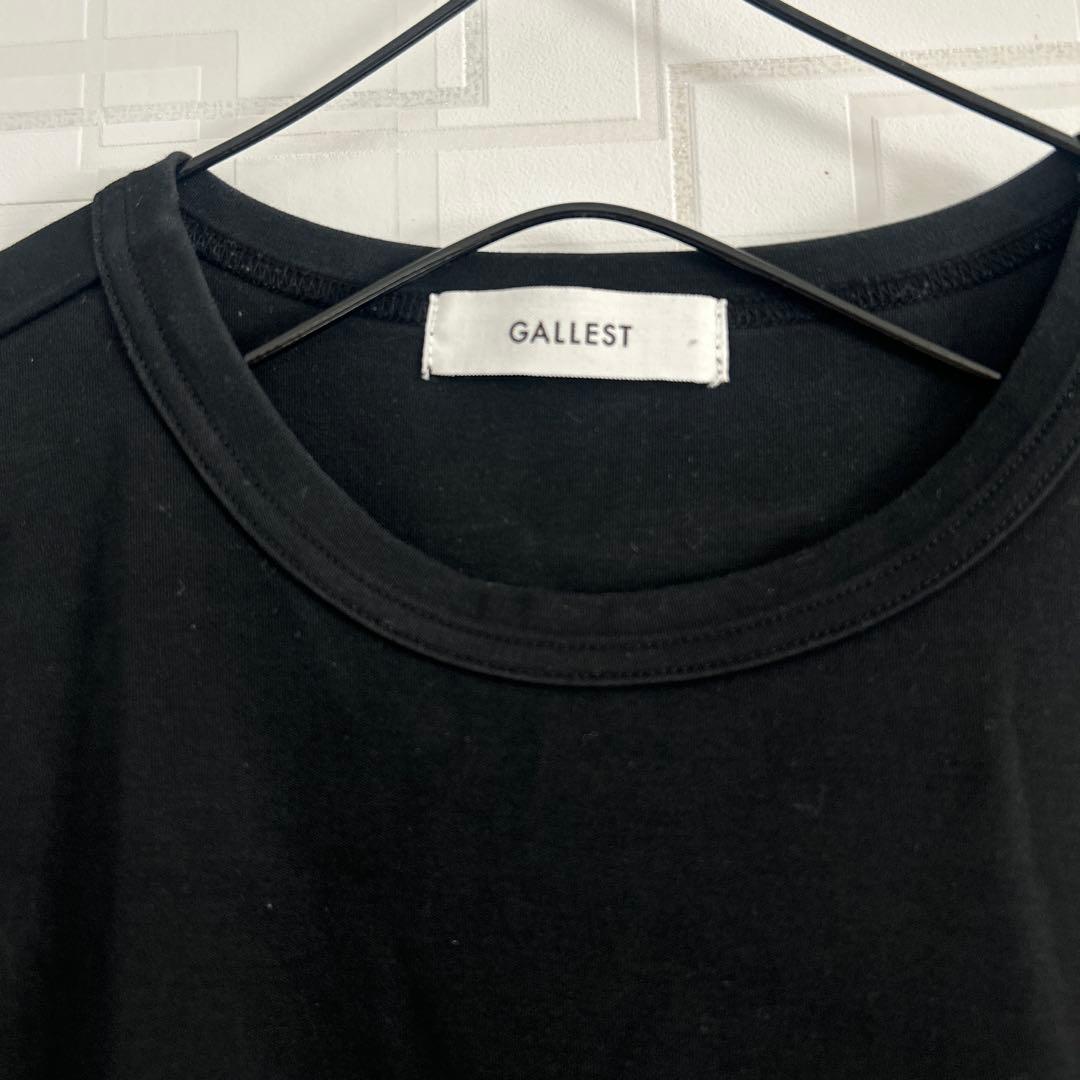 GALLEST ギャレスト　アシンメトリー　ブラック 半袖チュニック Mサイズ — image 3