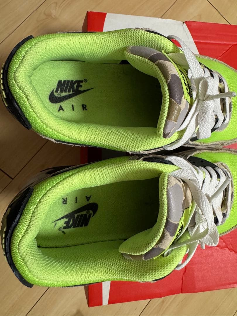 NIKE AIR MAX 90 カモフラージュ 26cm ネオンイエロー — image 4